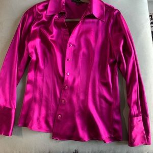 Purple-pink button up dress shirt